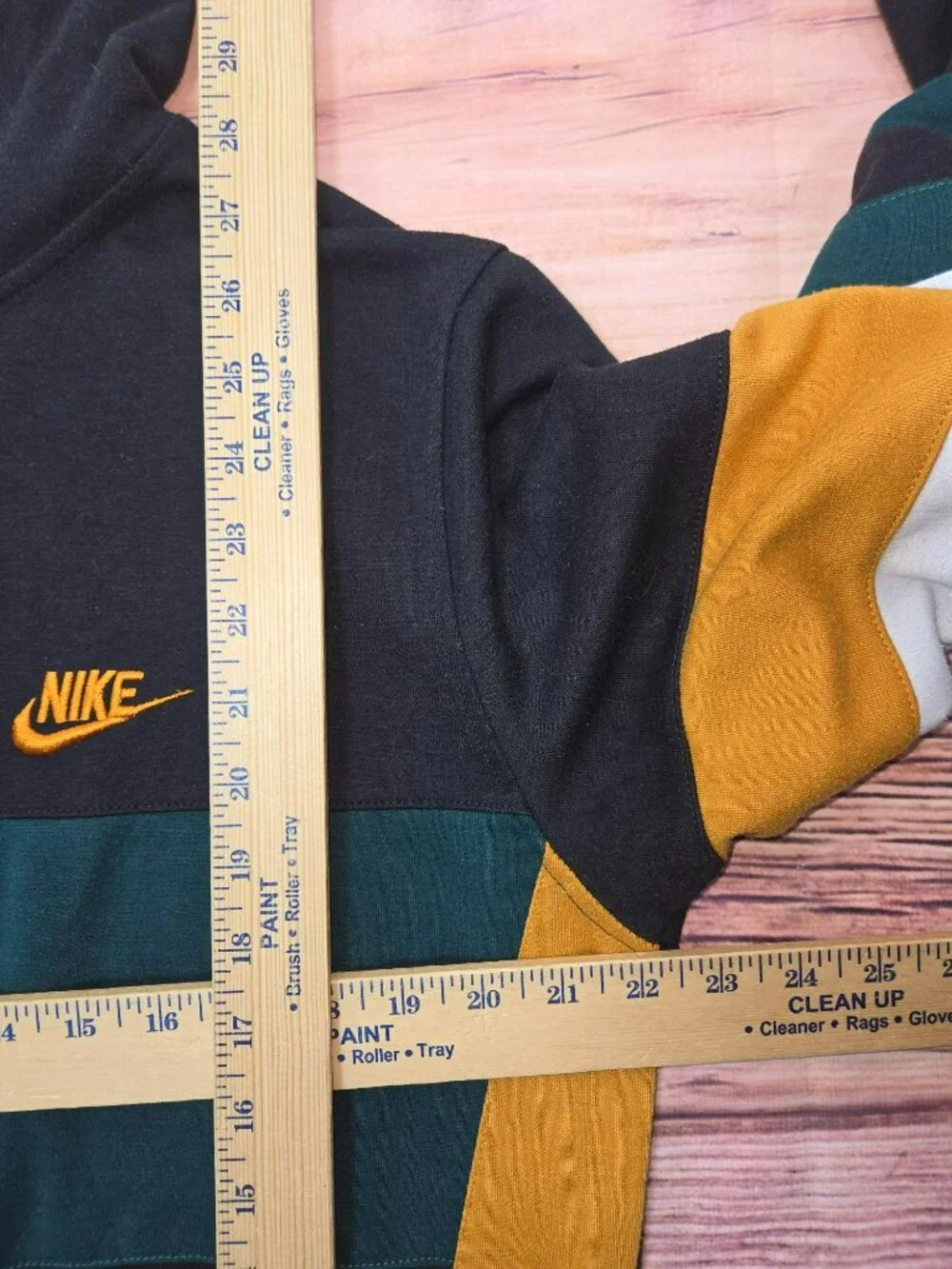 Nike Full-Zip Colorblock Hoodie Large Y2K